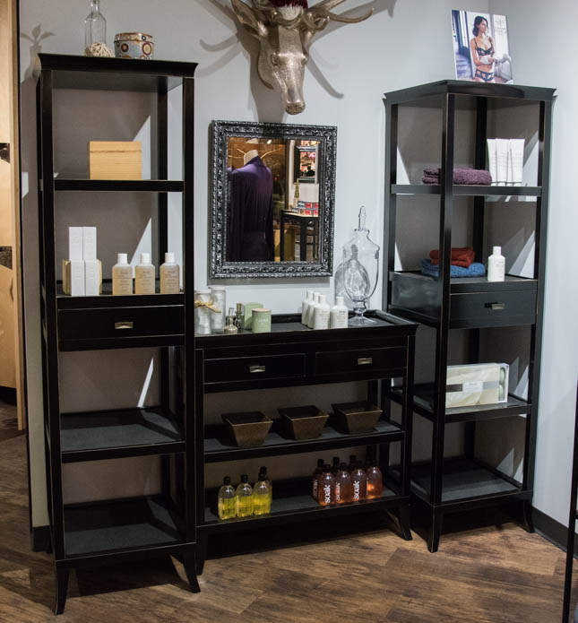 Black Display Shelf