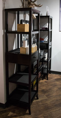 Black Display Shelf
