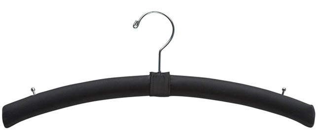 Black Satin Hangers