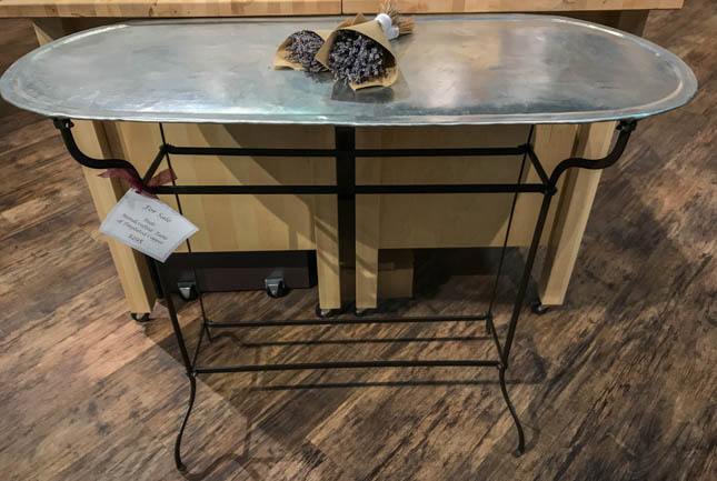 Handcrafted Tade Tin-clad Copper Table